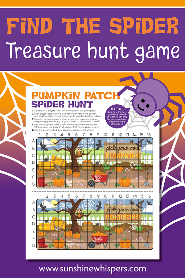Find The Spider Treasure Hunt Game