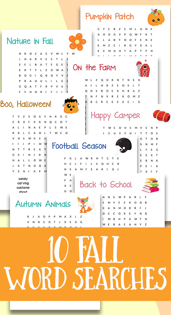 Fall Word Searches!