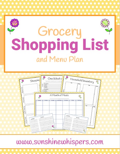 Grocery Shopping List and Menu Planner