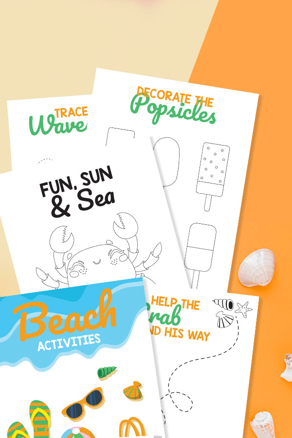 Beach and Under The Sea Printable Activity Pack