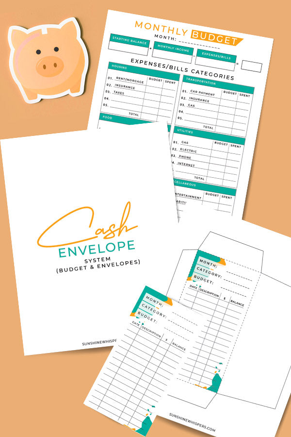 Monthly Budget and Cash Envelope System