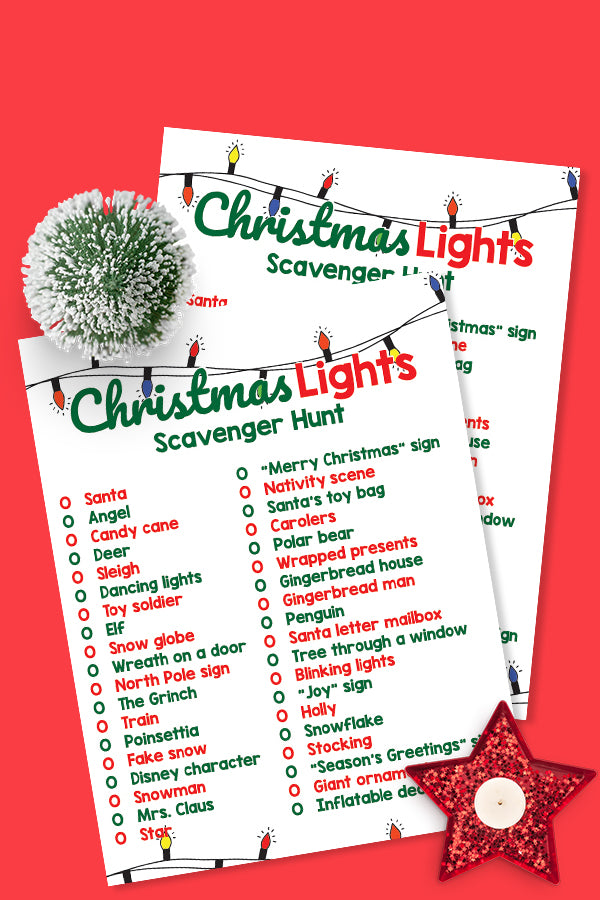 Christmas Light Scavenger Hunt – Sunshine Whispers