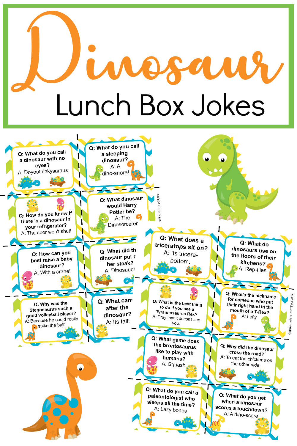 Dinosaur-Themed Lunch Box Jokes!