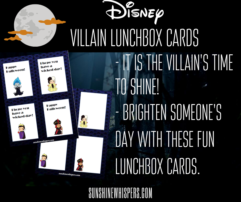 Disney Villain Lunchbox Cards