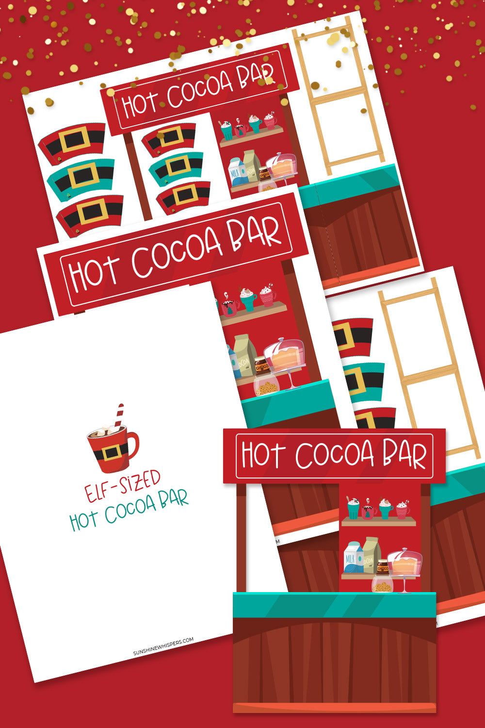 Elf-Sized Hot Cocoa Bar Printable Pack