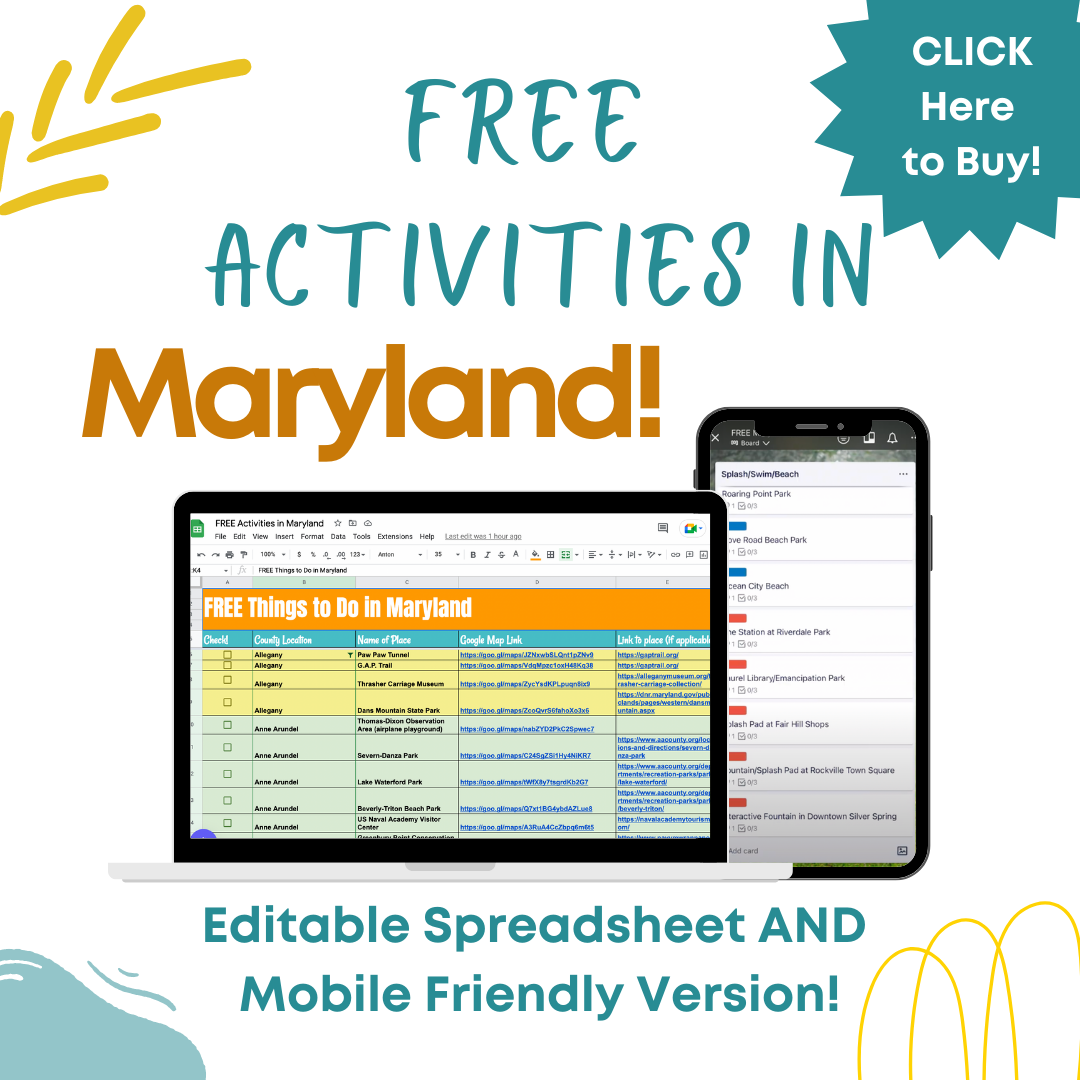 FREE Maryland Activities Finder