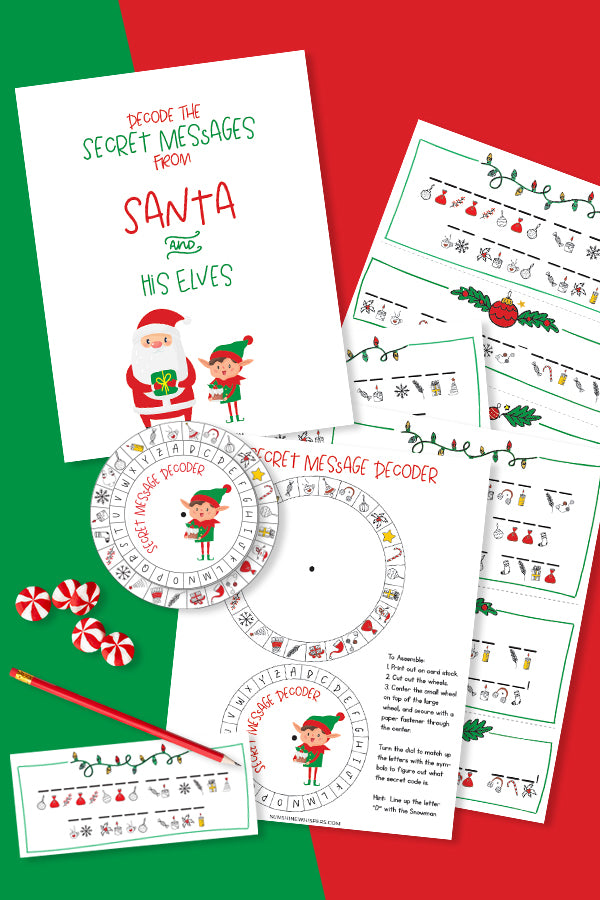 Decode the Secret Message from Santa Printable Game – Sunshine Whispers