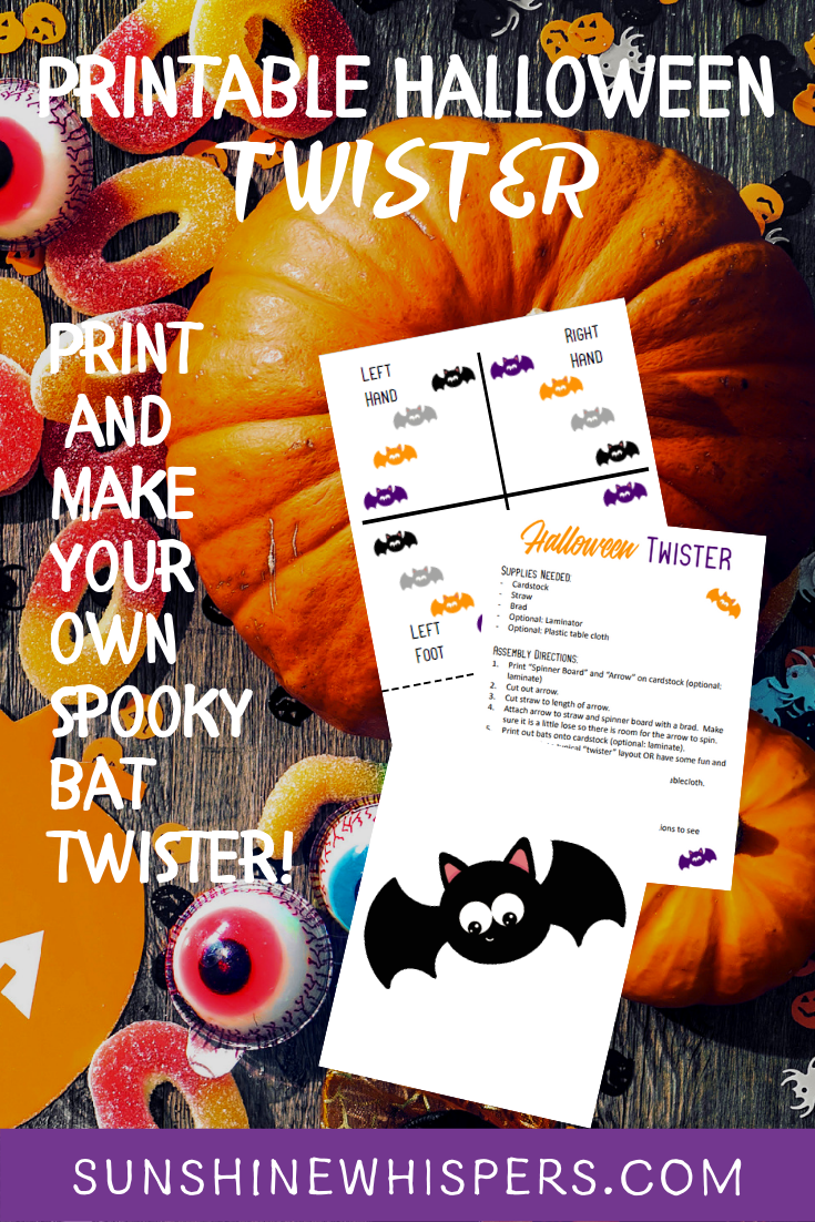 Halloween Twister Game- Printable Pack