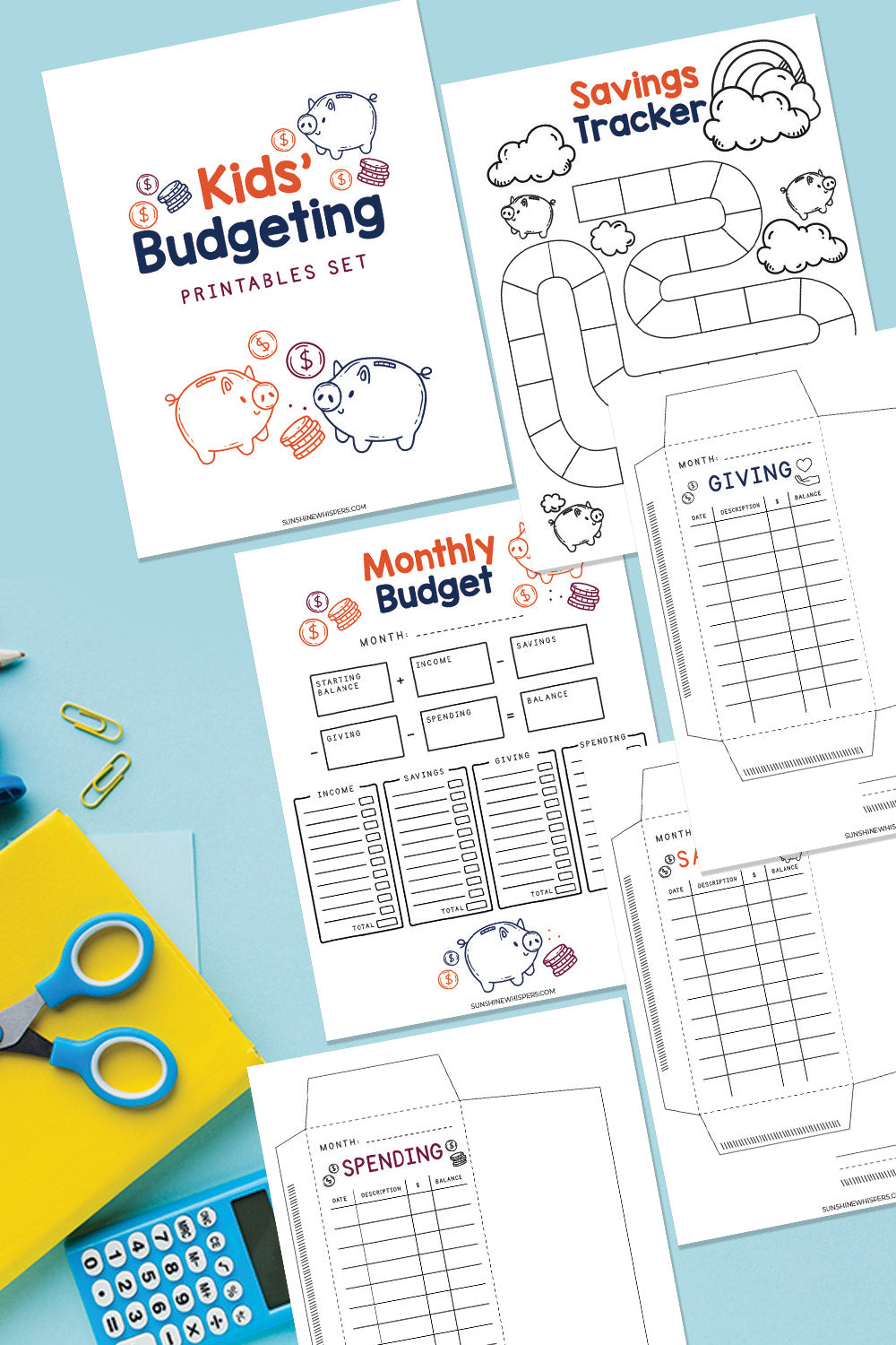 Kid's Budgeting Printable Pack – Sunshine Whispers