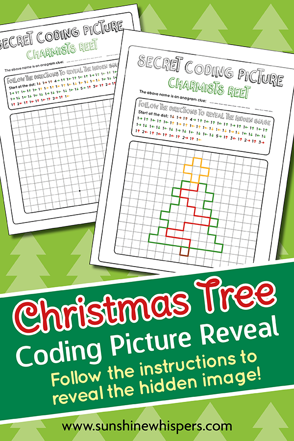 Christmas Tree Coding Picture Reveal