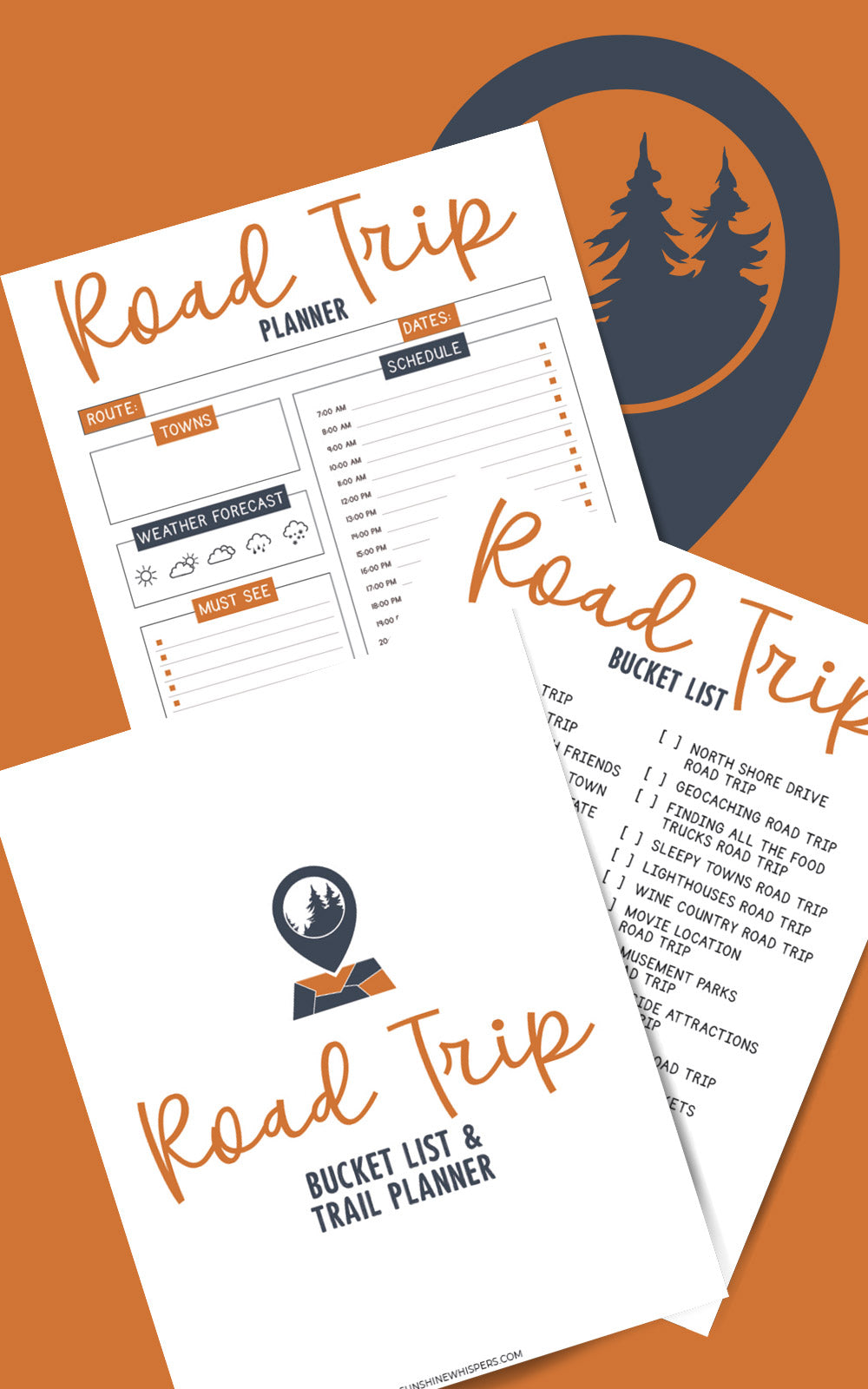 Road Trip Bucket List and Planner