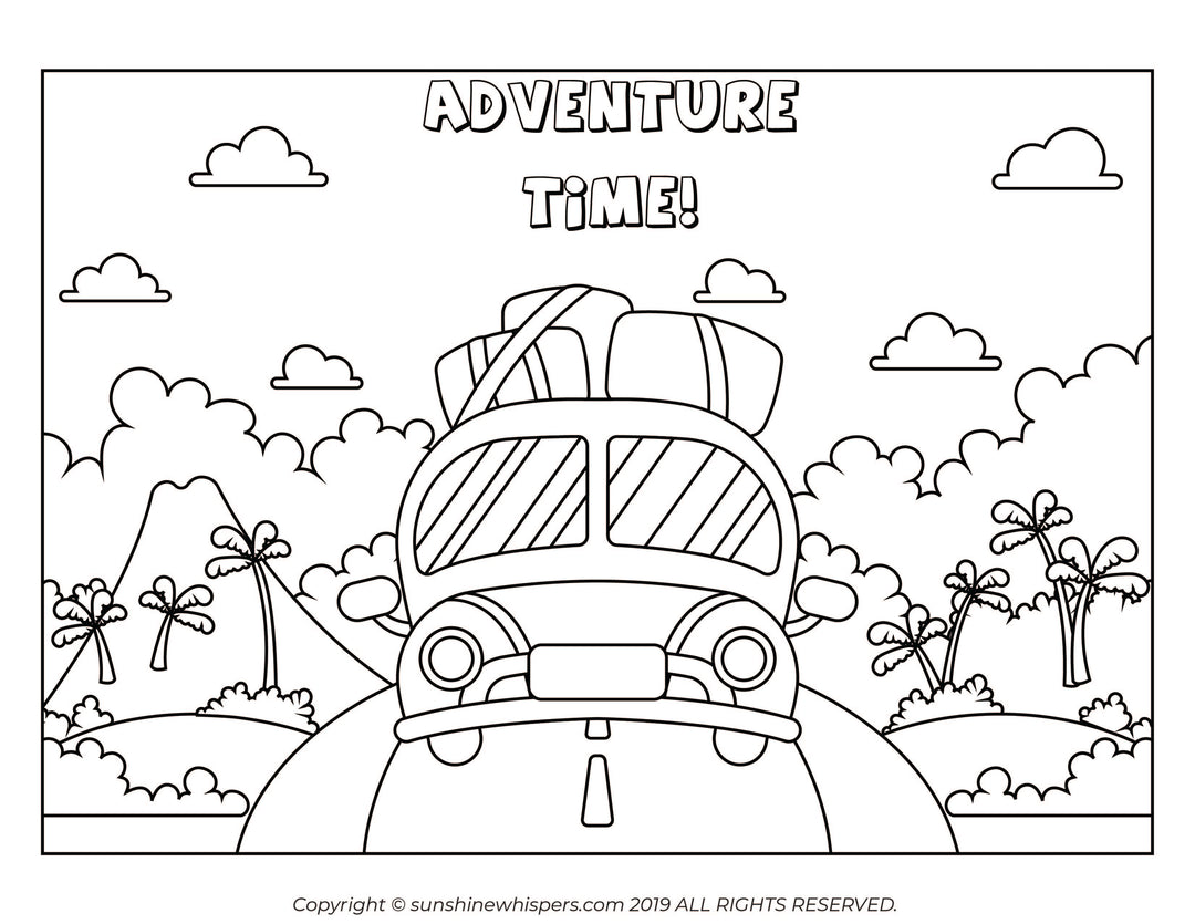 Continuous Coloring Roll, Travel Activities for Kids