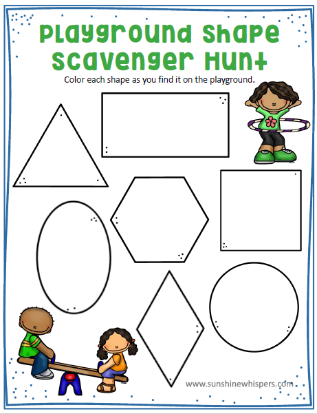 Playground Fun Printable Pack Sunshine Whispers