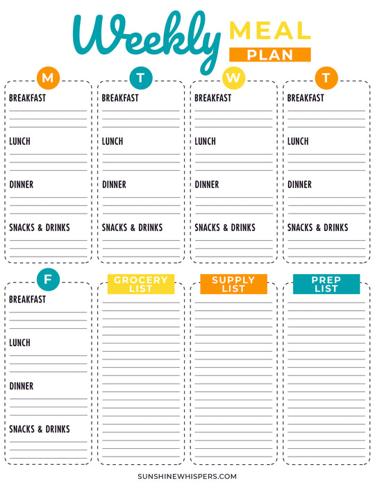 Summer Camp at Home Planner – Sunshine Whispers