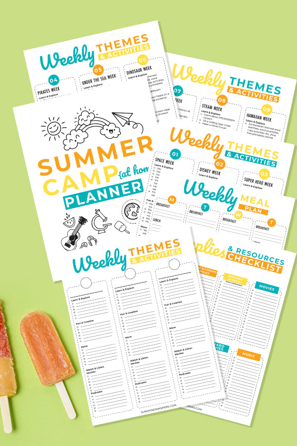 Summer Camp at Home Planner