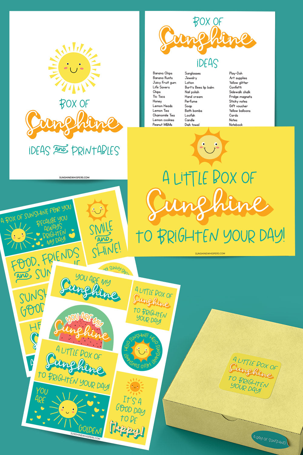 Box of Sunshine Ideas and Printable Pack