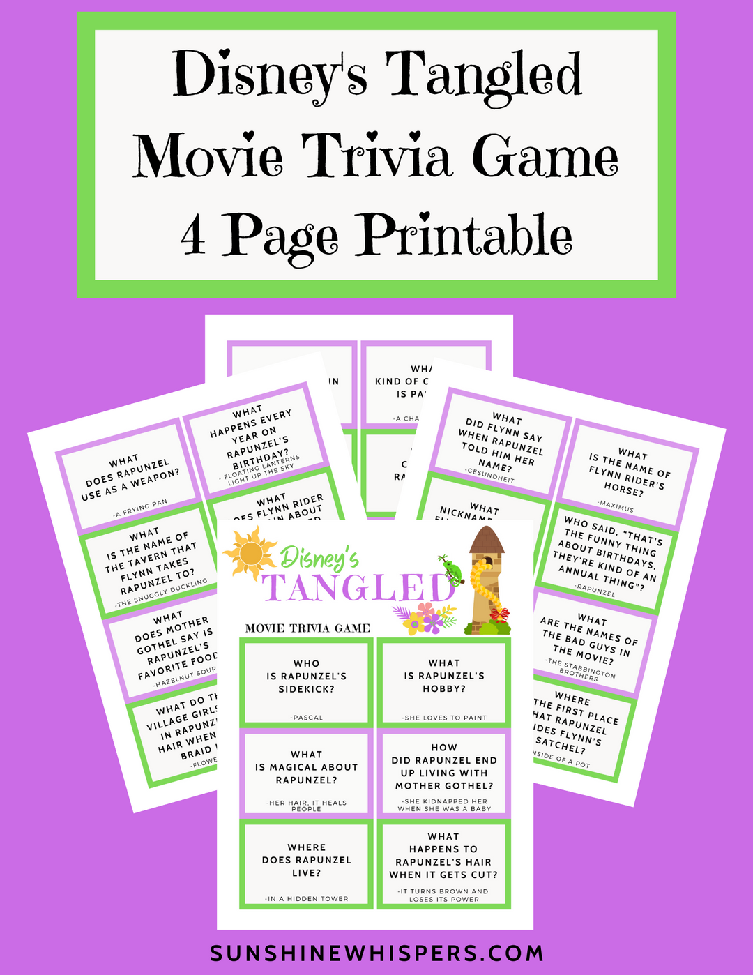 Disney Trivia Game