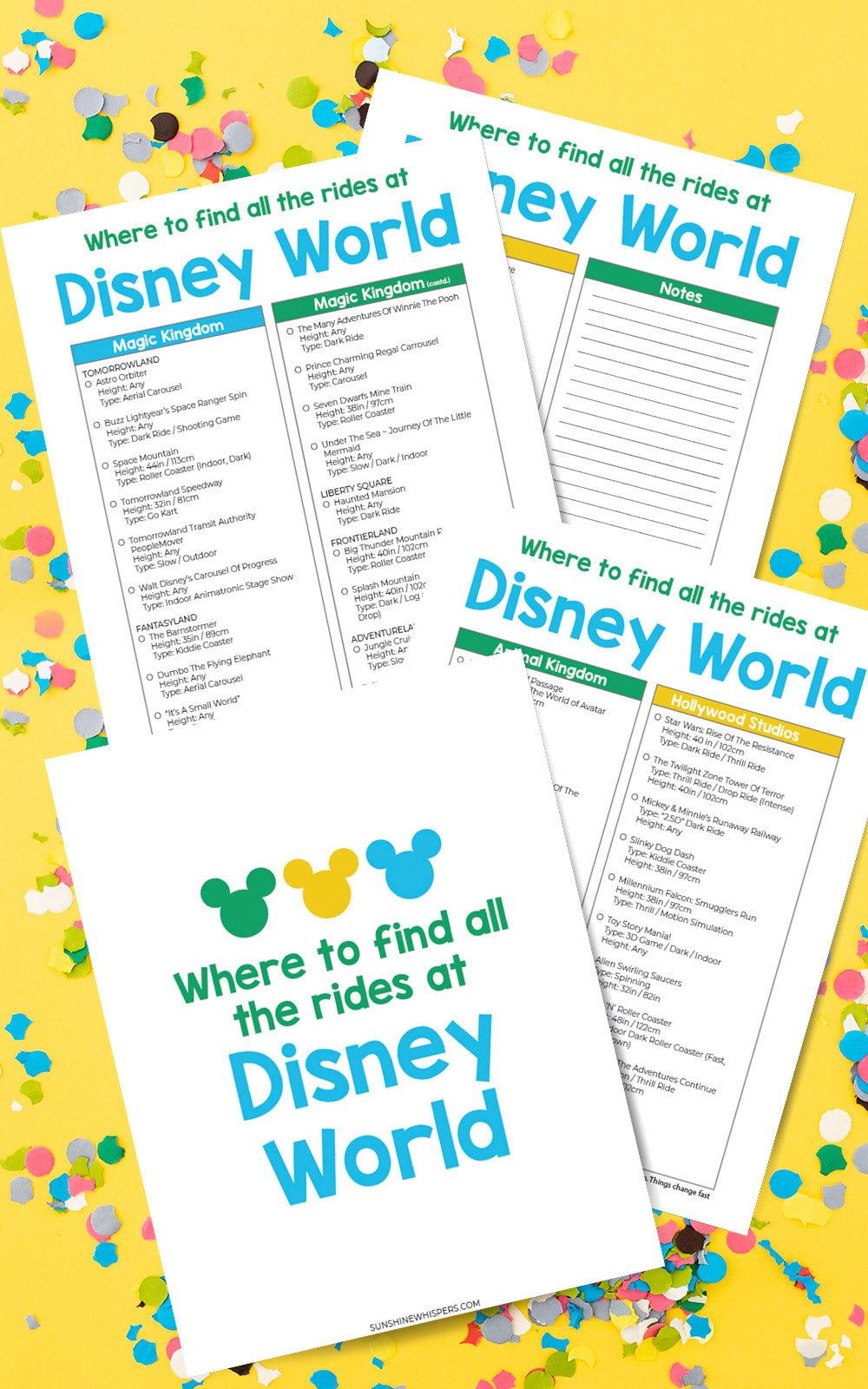 Where To Find All The Rides At Disney World – Sunshine Whispers