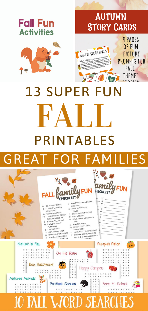 Fall Family Fun Activity Bundle