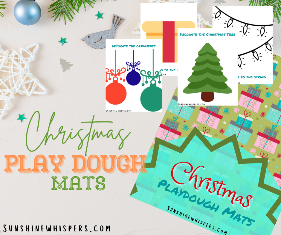 Christmas Playdough Mats